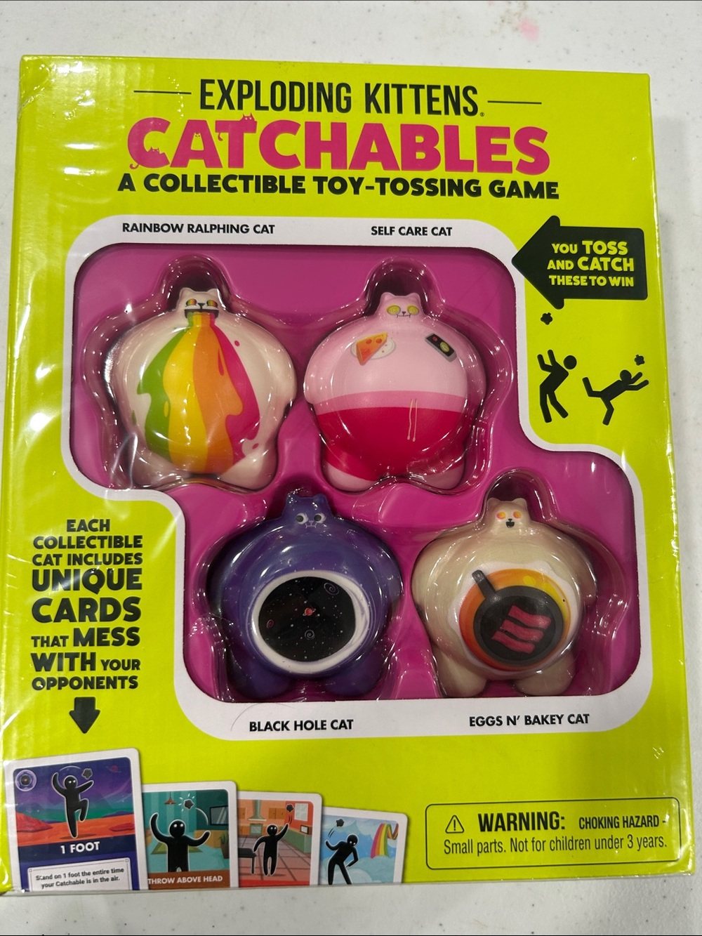 Exploding Kittens Catchables Collectible Toy-Tossing Cat Set - Multi Color
